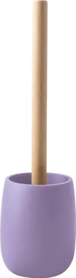 Productafbeelding van Spirella toiletborstel Sven, gemaakt van polyresine, 10 x 35 cm. Deze borstel zorgt voor een effectieve reiniging, heeft een modern design en een elegante uitstraling. Hij is gemakkelijk schoon te maken, robuust en betrouwbaar. Kleur: lavendel, materiaal: polyresine