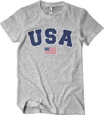 Produktbild von USA Varsity T-Shirt - Medium - HeatherGrey