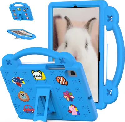 Obrázek produktu pro Ochranné pouzdro pro Samsung Galaxy Tab S6 10.5" 2019 T860/T865, roztomilé dětské pouzdro, odolné proti nárazům s držadlem a stojánkem Modrý