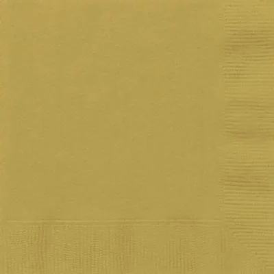 Produktbild von 50 grosse Servietten gold 33 x 33 cm