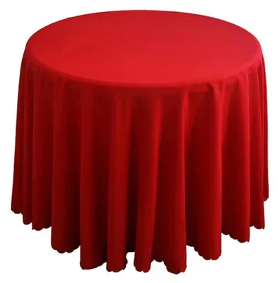 Obrázek produktu pro Kulatá ubrus, polyester, červená, průměr 160 cm