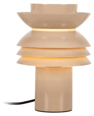 Zdjęcie produktu dla Lucide YINDRA - Lampa stołowa - średnica 17,5 cm - 1 x E27 - Kolor taupe