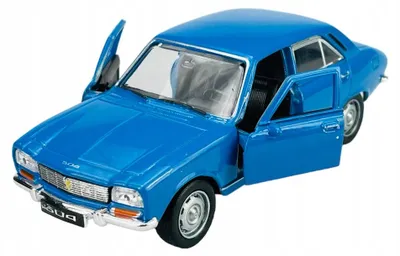 Produktbild von Welly Oldtimer 1975 Peugeot 504 Blau Metallmodell 1:34