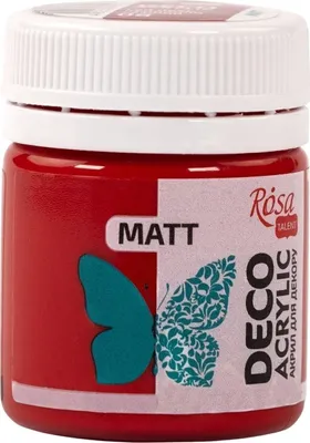 Obrázok produktu pre Akryl na dekorácie, MATT, 20 ml, ROSA TALENT - Red Deep (08)