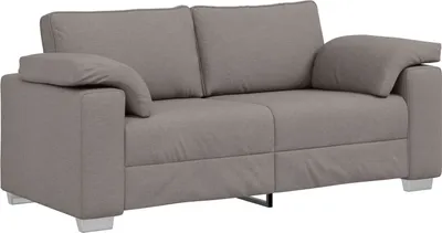 Produktbild von Loveseat Sofa in Taupe, 140 cm, aus Stoff, Schlafsofas DesignMöbel Neu