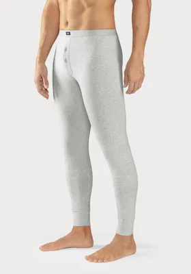 Produktbild von H.I.S. Lange Unterhose 2 -teilig grau-meliert, schwarz Größe S