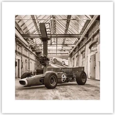 Produktbild von Poster - Poster ohne Rahmen - Formel 1 Rennen Retro - 30x30 cm - Wand Bild - Wanddeko - Wandbilder - Kunstposter - Wandposter - Bilder - Kunstdruck - Wanddekoration - Wandbild - P2XAC30x30-4918