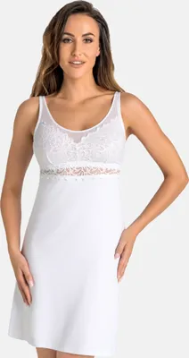 Immagine prodotto di Teyli Camicia da notte elegante con pizzo alla scollatura Esso Female 2813 bianco 4XL