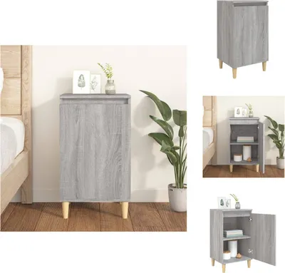 Produktbild von vidaXL Nachttisch Grau Sonoma 40x35x70 cm Holzwerkstoff -  Nachttische