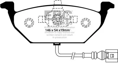 Produktbild von 1 EBC Brakes Bremsbeläge Bremsklötze VORNE DP21329