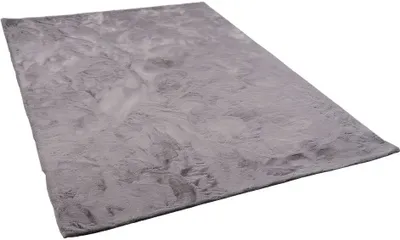 Produktbild von Luxus Super Soft Kunstfell Teppich Plush Einfarbig, Größe:160x230 cm, Farbe:Grau