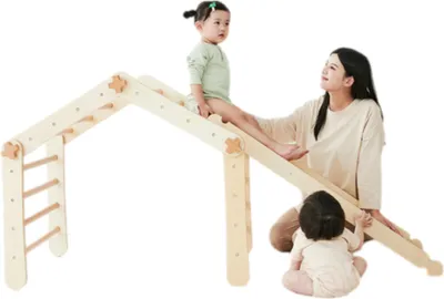 Immagine prodotto di Set da arrampicata Montessori regolabile - naturale