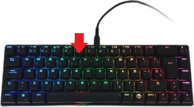 Produktbild von Ozone Tactical, Mini, Verkabelt & Kabellos, USB + Bluetooth, Mechanischer Switch, RGB-LED, Schwarz