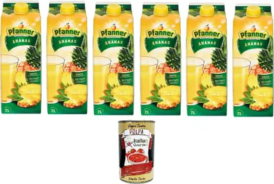 Produktbild von Ananas Nettare da Concentrato Ananasnektar aus Konzentrat 6x 2lt + Italian Gourmet polpa 400g