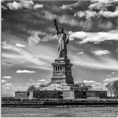 Produktbild von ARTland Leinwandbild New York City Freiheitsstatue Größe: 40x40 cm