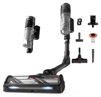 Produktbild von Rowenta X-Force Flex RH9L55E0, 2-in-1-Stabstaubsauger, Beutellos, Schwarz, 0,65 l, Rechteckig, Trocken