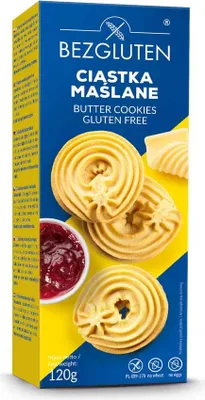 Produktbild von Bezgluten Butter Cookies 120g