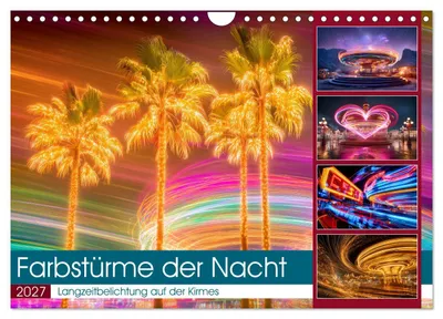 Produktbild von Farbstürme der Nacht (Wandkalender 2027 DIN A4 quer), CALVENDO Monatskalender