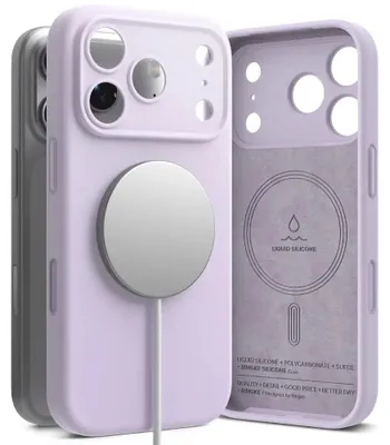 Immagine prodotto di Custodia Ringke Silicone Magnetic Magsafe Na Iphone 17 Pro - Fioletowe
