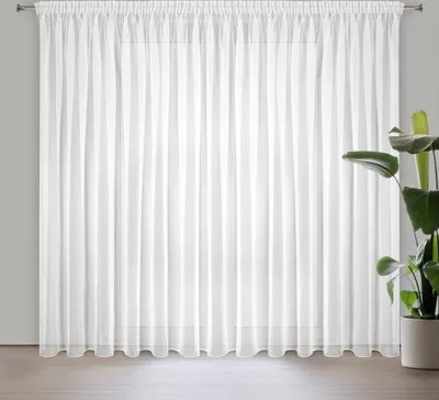 Produktbild von Firana na taśmie z miękkiego woalu LUCY 200X270 biała