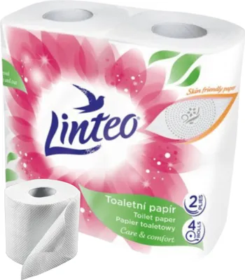 Zdjęcie produktu dla Papier Toaletowy Linteo Satin 4 Szt. Bialy 2-Warstwowy 170 Listków
