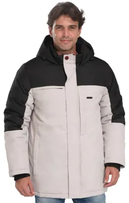 Productafbeelding van riemot Heren Winterjas, warme ski-jas, gevoerde jas, fleece wintermantel, winddicht