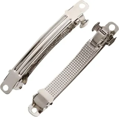 Produktbild von Verdikte veerklemmen - 10 Stück - Weiße französische Haarnadeln - Silber 58 x 06 cm