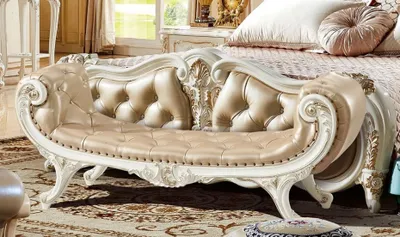 Immagine prodotto di Divano letto, chaise longue, poggiapiedi, pouf, divano Chesterfield, pelle