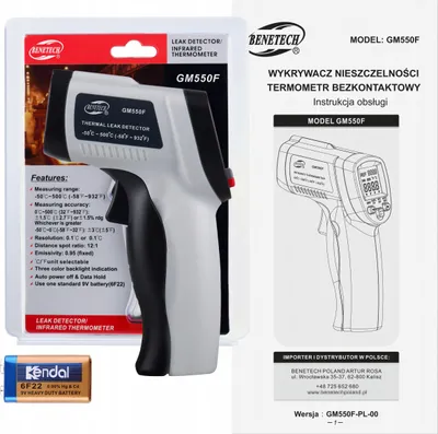Obrázok produktu pre Bezkontaktný Laserový Pyrometer -50 +500°C