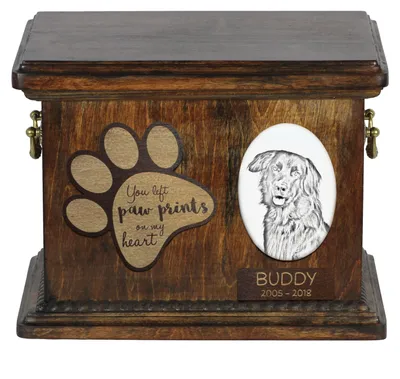 Obrázok produktu pre Hovawart - urna na popol psa, personalizovaná urna s fotografiou, urna s fotografiou psa značky Art-Dog