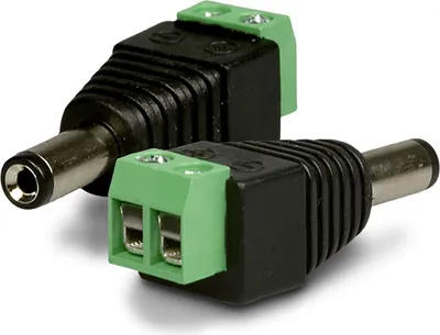 Produktbild von ISOLED Rundsteckeradapter MALE 2-polig auf Klemme