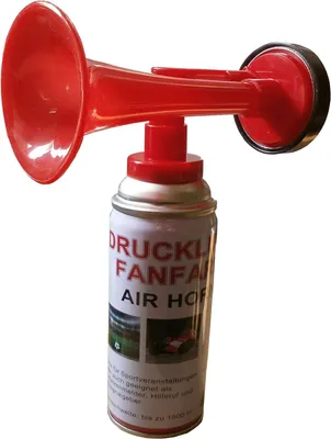Produktbild von 6 Stück Fanfare Druckluftfanfare Gashupe Hupe Tröte Gashorn Stadion hupe Air Horn