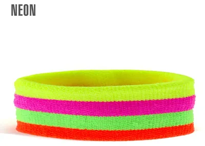 Produktbild von Mehrfarbiges Neon Stirnband | 80er Jahre Disco Kostüm