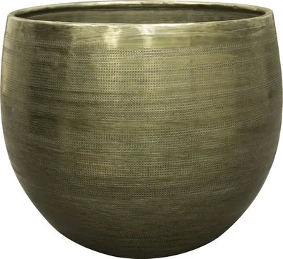 Produktbild von Ter Steege Blumentopf Aluminium Neu Grün-Grün D 19 cm H 13 cm Éffnung 15 cm