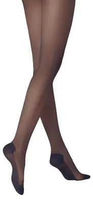 Productafbeelding van KUNERT katoenen panty met open voet, transparante, fijne panty voor dames, 20 deniers