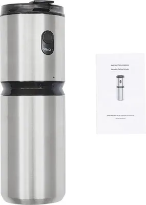 Zdjęcie produktu dla Elektryczny młynek do kawy z kubkiem termicznym – 355 ml – RVS