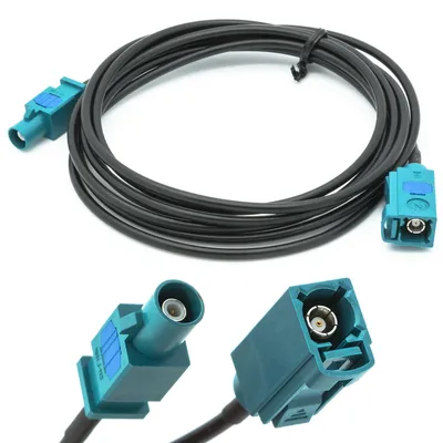 Produktbild von Kabel FAKRA Buchse auf Z Stecker FAKRA Auto Antennen 2m Verlängerung Kabel