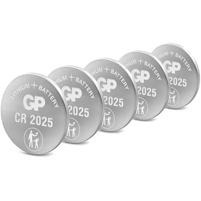 Obrázek produktu pro CR2025 GP lithiový knoflíkový článek 3V 5 kusů