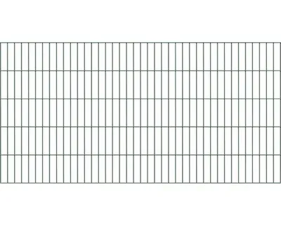 Zdjęcie produktu dla Alberts 642839 Płot podwójny, powlekany tworzywem sztucznym, zielony, wysokość 100 cm