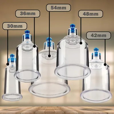 Produktbild von Pulox Ersatz-Schröpfglas 54 mm aus Kunststoff für Schröpfgläser-Koffer