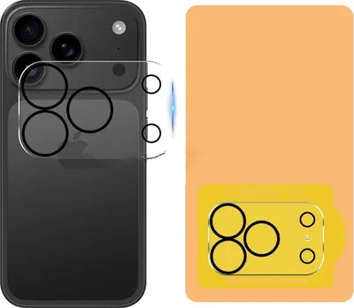 Image de INF Lot de 2 protections d'objectif en verre trempé pour iPhone 17 Pro Max