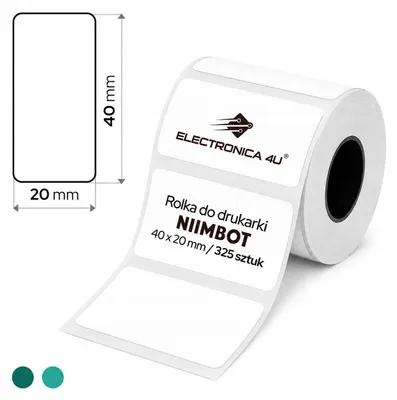 Obrázok produktu pre Samolepiace etikety, termotransferové, pre tlačiarne Niimbot M2, M2_H, M3, formát 40x20 mm