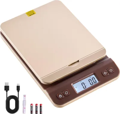 Immagine prodotto di Bilancia digitale per pacchi e posta - Bilancia a piattaforma - Capacità di carico 40 kg - Precisione 2 g - Hold/Tara/Auto-Off - Supporto ribaltabile - Facile calibrazione - Batteria inclusa
