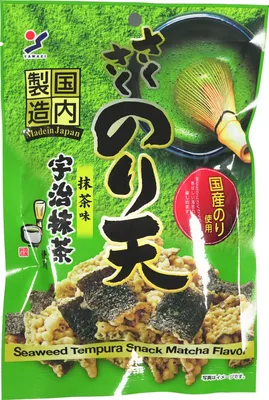Produktbild von Yamaei Tempura Seetang Snack Matcha Geschmack 30g