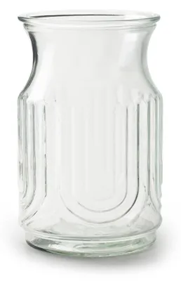 Produktbild von Jodeco Blumenvase - klar/transparentes Glas - 20 x 12,5 cm