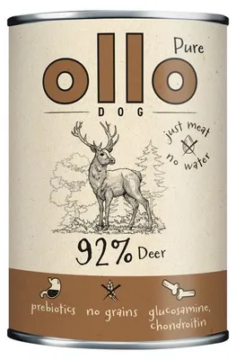 Productafbeelding van OLLO Pure Hirsch – Natvoer voor honden – 850 gram