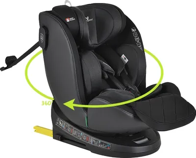 Produktbild von Cangaroo Castor Schwarz 40-150 cm 360° i-Size Autositz 110925