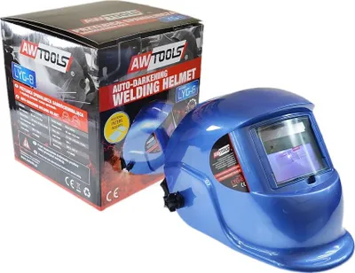 Image de Awtools Visière de soudage auto-obscurcissante Lyg-8 Bleu Din 9-13 Double laquage