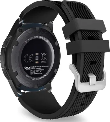Produktbild von BStrap Silicone Sport Armband für Samsung Gear S3, black