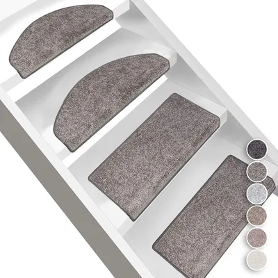 Produktbild von Stufenmatten Sundae Silber 73 23,5 x 65 cm Halbrund